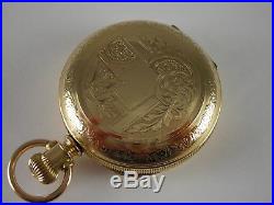 Antique Rare 18s Rockford 21 jewels King Edward Hunting case pocket watch! 1903