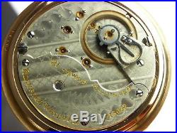 Antique Rockford 910 18s 21 j. Pocket watch made 1898. Beautiful Keystone case