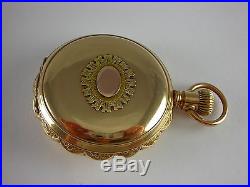 Antique Rockford Illinois 18s Two Tone 17j Gold filled Hunter case pocket watch