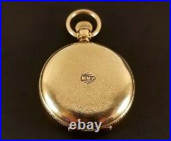 Antique Rockford Pocket Watch 7 Jewels 8 Size Gold Fill Hunter Case Ca. 1885