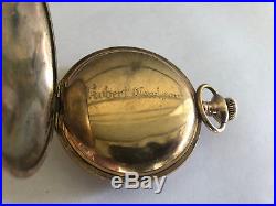 Antique Rockford Pocket Watch Wadsworth Case Fancy Dial 17 Jewels 18s WORKING