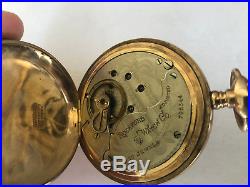 Antique Rockford Pocket Watch Wadsworth Case Fancy Dial 17 Jewels 18s WORKING