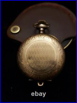 Antique Rode Watch Company Hunting Case Pocket Watch 15 Jewel Working Condition
