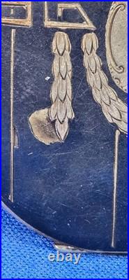 Antique Rose W Co. 925 STERLING SILVER POCKET WATCH CASE Automatic WORKING GOOD