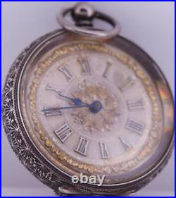 Antique Royal Presentation Pocket Watch Silver Case-Monogram of King Ferdinand