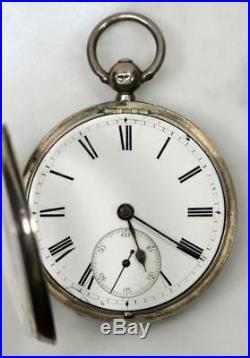 Antique SIR JOHN BENNETT London Pocket Watch. Sterling Silver Case. Works RARE