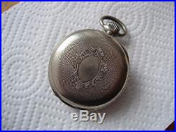 Antique SYSTEME GT BREVETE pocket watch jump hour sterling case ornate dial