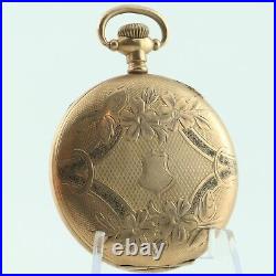 Antique S. W. Co. Fancy w Guilloche Pocket Watch Case 12 Size 20 Year Gold Filled