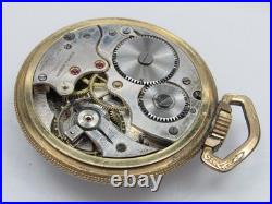 Antique Sentinel Railroad Pocket Watch in Stellar 10k RGP Case Monarch 17 Jewels