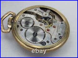 Antique Sentinel Railroad Pocket Watch in Stellar 10k RGP Case Monarch 17 Jewels