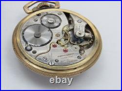 Antique Sentinel Railroad Pocket Watch in Stellar 10k RGP Case Monarch 17 Jewels