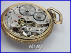 Antique Sentinel Railroad Pocket Watch in Stellar 10k RGP Case Monarch 17 Jewels