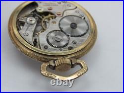 Antique Sentinel Railroad Pocket Watch in Stellar 10k RGP Case Monarch 17 Jewels