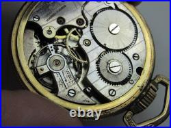 Antique Sentinel Railroad Pocket Watch in Stellar 10k RGP Case Monarch 17 Jewels