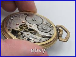 Antique Sentinel Railroad Pocket Watch in Stellar 10k RGP Case Monarch 17 Jewels