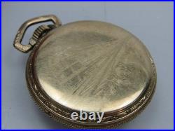 Antique Sentinel Railroad Pocket Watch in Stellar 10k RGP Case Monarch 17 Jewels