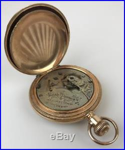 Antique Seth Thomas Model 5 15-Jewels Sz. 18s Railroad Pocket Watch GF Gilt Case