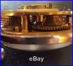 Antique Silver Pair Case Verge Fusee Pocket Watch c1814 working