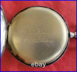 Antique Silver Swiss Pocket Watch in. 800 Galone case Double Roller and running