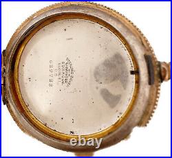 Antique Star Tri Color Hunter Pocket Watch Case for 16 Size Sterling Silver