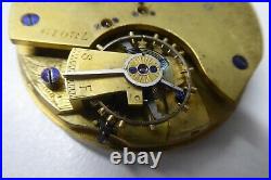 Antique Sterling Silver Case Fusee Movement Chronograph Fob Pocket Watch