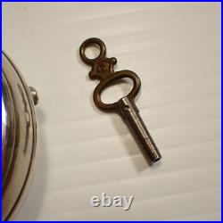 Antique Sterling Silver Case Pair Verge Pocket Watch, Ticking