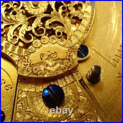 Antique Sterling Silver Case Pair Verge Pocket Watch, Ticking