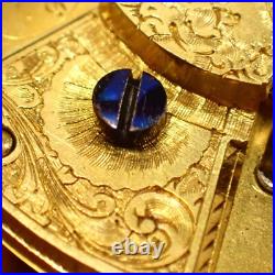 Antique Sterling Silver Case Pair Verge Pocket Watch, Ticking
