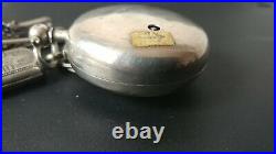 Antique Stroud silver case pocket watch verge movement for chain fusee C. 1800s