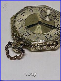 Antique Studebaker 12S South Bend 14k GF Case 21 Jewels Pocket Watch
