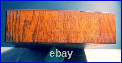 Antique Swartchild Sectioned/Tapered Oak Wood Pocket Watch Crystal Case Chicago