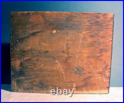 Antique Swartchild Sectioned/Tapered Oak Wood Pocket Watch Crystal Case Chicago