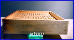 Antique Swartchild Sectioned/Tapered Oak Wood Pocket Watch Crystal Case Chicago