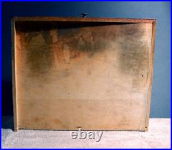 Antique Swartchild Sectioned/Tapered Oak Wood Pocket Watch Crystal Case Chicago