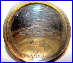 Antique Swiss 800 Silver Pocket Watch Case / Skeloton 8-Day Open Heart Mov't