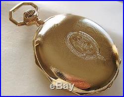 Antique Swiss Heavy Solid Gold 14K Full Hunter case pocket watch
