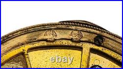 Antique Swiss Pocket Watch Case 18k Gold -hand Engraved Floral Crown Hallmarks
