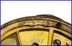Antique Swiss Pocket Watch Case 18k Gold -hand Engraved Floral Crown Hallmarks