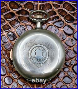 Antique Swiss Quarter Repeater Pocket Watch UTMOST Silver Case 0.875 Working