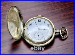 Antique Swiss Quarter Repeater Pocket Watch UTMOST Silver Case 0.875 Working