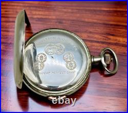 Antique Swiss Quarter Repeater Pocket Watch UTMOST Silver Case 0.875 Working