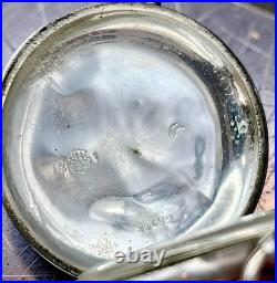 Antique Swiss Quarter Repeater Pocket Watch UTMOST Silver Case 0.875 Working