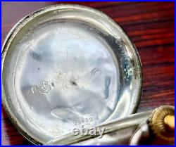 Antique Swiss Quarter Repeater Pocket Watch UTMOST Silver Case 0.875 Working