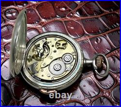 Antique Swiss Quarter Repeater Pocket Watch UTMOST Silver Case 0.875 Working