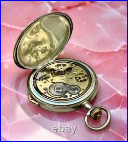 Antique Swiss Quarter Repeater Pocket Watch UTMOST Silver Case 0.875 Working