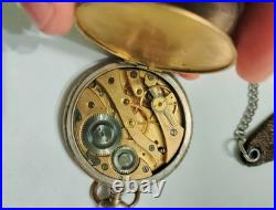 Antique Swiss Silver Pocket Watch 800 Silver Case Early 20th Century