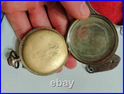 Antique Swiss Silver Pocket Watch 800 Silver Case Early 20th Century