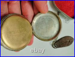 Antique Swiss Silver Pocket Watch 800 Silver Case Early 20th Century