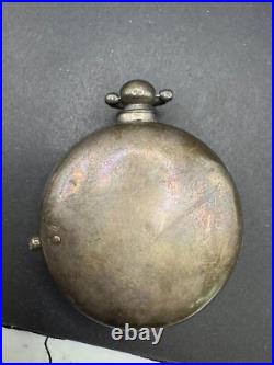 Antique TB Signed Sterling Silver Paired Case English Pocket Watch Movement