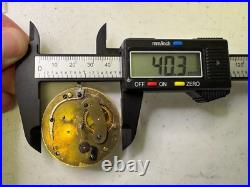 Antique TB Signed Sterling Silver Paired Case English Pocket Watch Movement